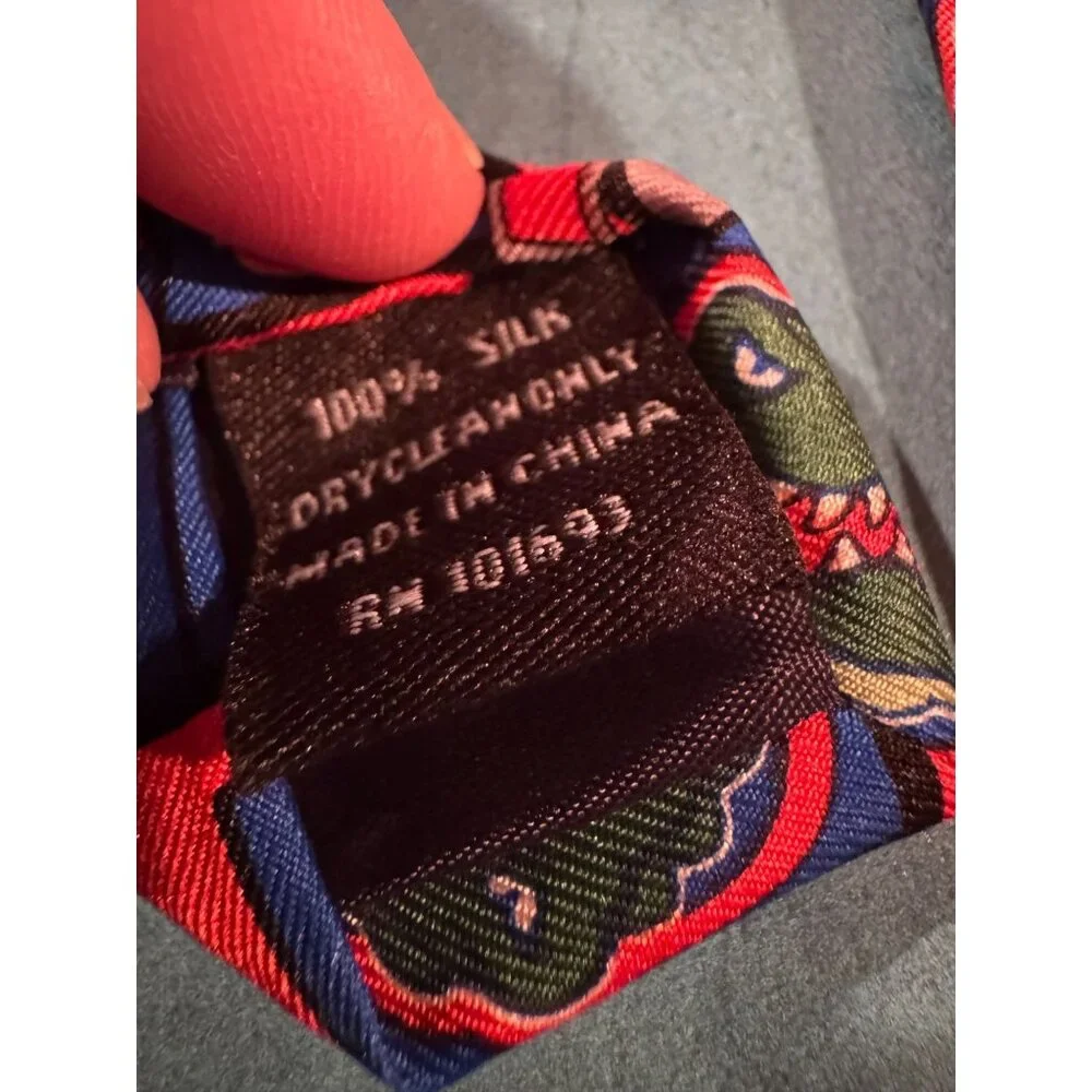 Vintage 90s Larson 100% Silk Florida Gators‎ Tie – Bold Collegiate Allover Print